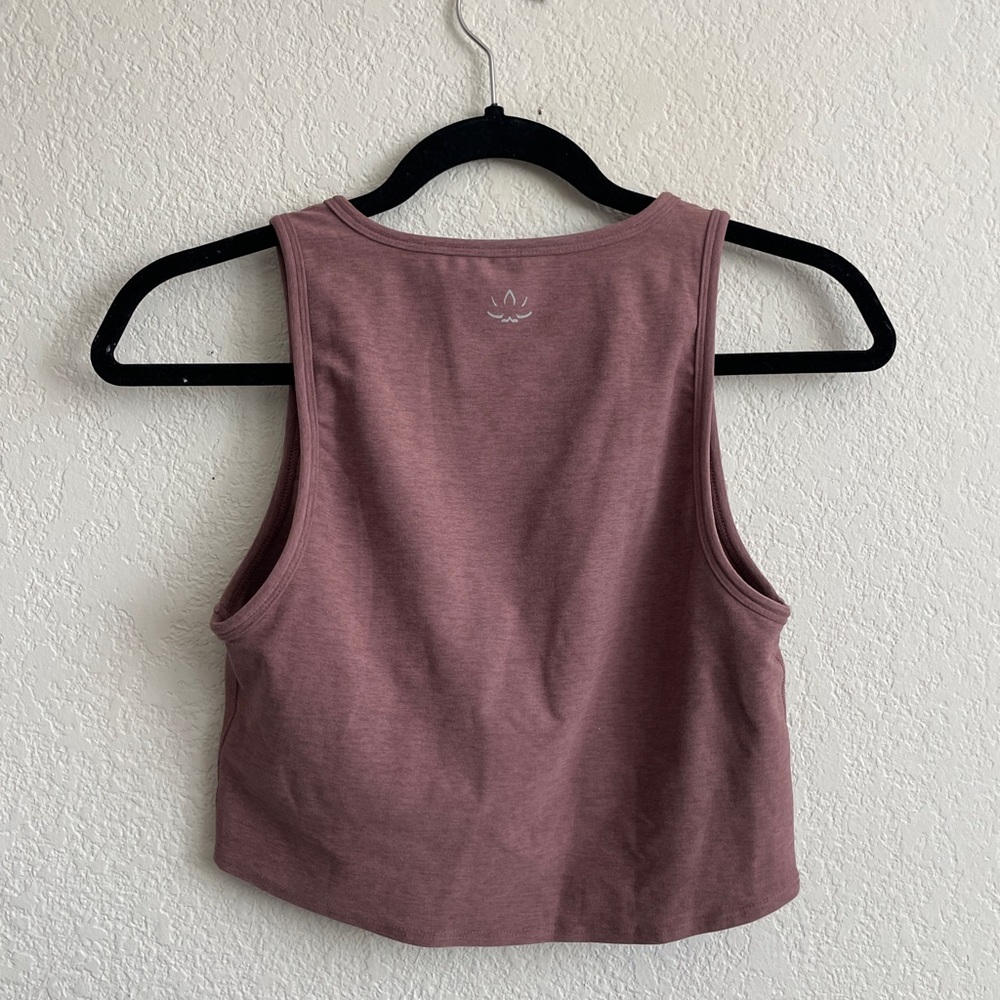 Beyond Yoga - Women's Mauve Cropped Tank Top - Size Small - Picture 2 of 3